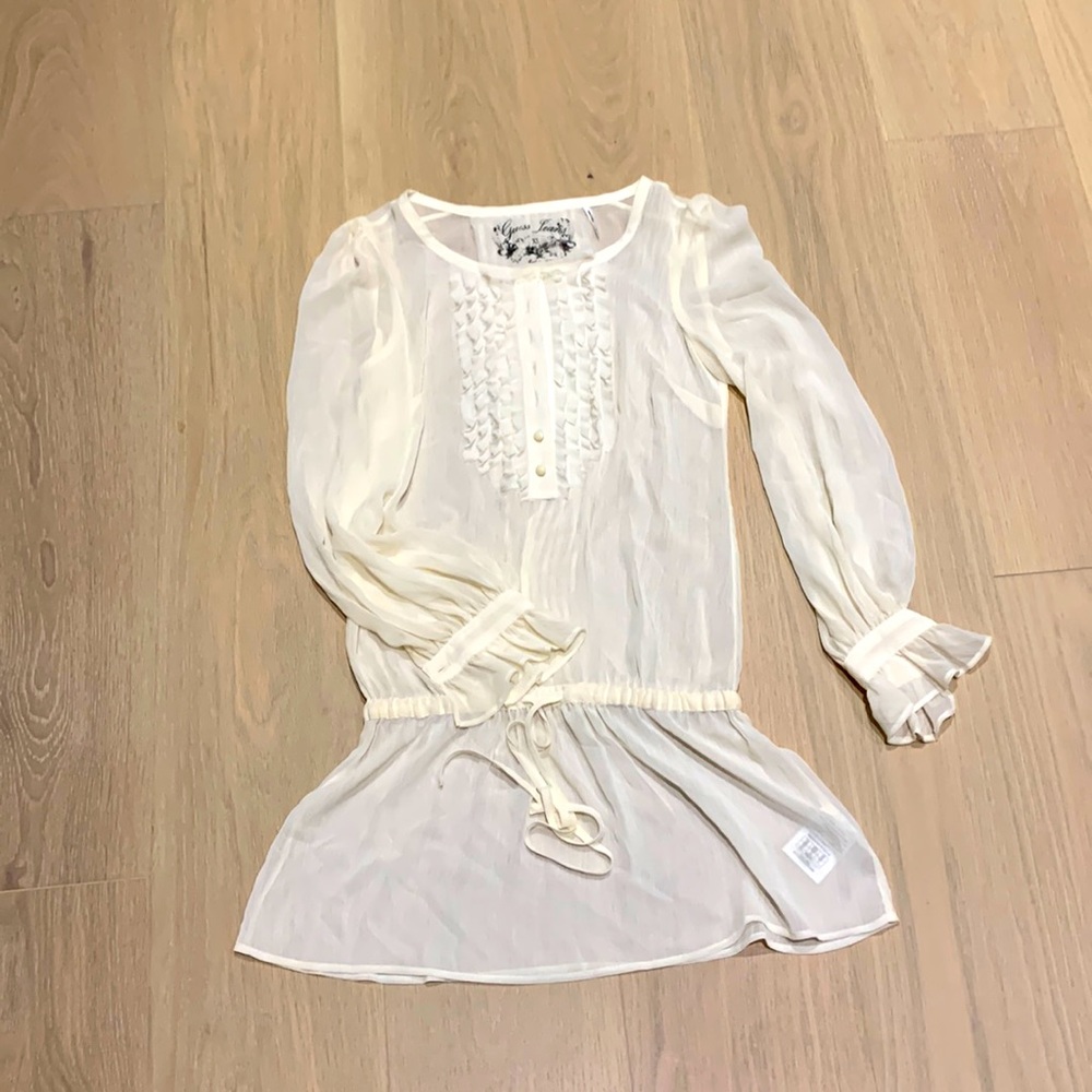 Never worn guess sheer blouse